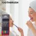 Calakono Soft Bamboo Toothbrush Set for Adults | 5 Black Charcoal Toothbrushes in Various Colors | Eco-Friendly Oral Care - Buy Online on GoSupps.com