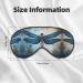 Art Blue Dragonfly Print Unisex Sleep Eye Mask - Soft Comfort Eye Shade for Travel Yoga & Shift Work - Black - Buy Online on GoSupps.com