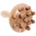 Magiclulu hand massager hand massager hand massage back massager wood comb for essential oils neck massage device massage ball tube tool leg massage brush household
