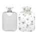Hot Water Bottle 2L with Lid Siamese Cat Hot Water Bag for Pain Relief Hand Feet Warmer Winter