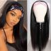 Straight Hair Headband Wigs for Black Women Straight Human Hair Wigs Real Hair P cken 150% Density Herring Band Glow Hair No Lace Front Wig Natural Color 14 Inch