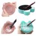 VOVCIG 3pcs Makeup Brush Cleaner Mat & Portable Drying Net - Silicone Cleaning Pad for Sponges & Powder Puffs - Foldable Washing Tools for Easy Brush Care - Buy Online on GoSupps.com
