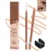 Nude Beige Water Line Gel Eyeliner Pencil-1Pcs Waterproof Smudge-Proof Cream Eye Liner Waterline Brightener Pen Smooth Easy-to-Sharpen Pencil with Sharpener Longlasting Eye Makeup for Older Women 1 Pcs - Nude Beige