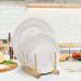 ChengFu Bamboo Baby Plate Holder | Kitchen Cabinet Organizer for Baby Dishes and Utensils - Buy Online on GoSupps.com