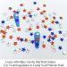 60PCS Red Blue White Star Nail Charms | 3D Nail Gems for DIY Patriotic Nails - Buy Online on GoSupps.com