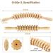 Premium 2-Piece Wooden Massage Roller Set - Anti-Cellulite Deep Tissue Massager for Neck Legs & Back - Maderotherapy Tool - Buy Online on GoSupps.com