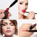 Falliny Retractable Dual-Ended Lip & Eyeshadow Makeup Brushes - Set of 2 | Travel-Friendly Design with Caps - Buy Online on GoSupps.com