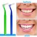 SKHAOVS 50 Interdental Brushes for Teeth and Gums - Orthodontic Care with Non-Slip Handle - 5 Colorful Pieces - Buy Online on GoSupps.com
