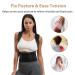 Evajoy Posture Corrector for Women and Men - Adjustable Back Support Brace for Pain Relief - Improve Posture and Lumbar Support - S/M Size - Buy Online on GoSupps.com