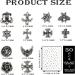 Cross Nail Art Charms 3D Cute Punk Metal Nail Decorations for Women & Girls - 50PCS Antique Silver DIY Manicure Accessories Retro Rose Studs Rivets Hearts Ornaments - Buy Online on GoSupps.com