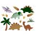 PartyDeco - JURASSIC DINOSAUR EPHEMER TATTOOS 13 PATTERNS