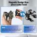 JIMSTER 7D Magnetic Head Shavers for Men - Waterproof Bald Shaver 5 in 1 Grooming Kit with LED Display - Wet/Dry Use Cordless Portable Design - Silver - Buy Online on GoSupps.com