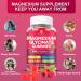 Magnesium Glycinate Gummies 600 mg - Sugar Free Magnesium Potassium Supplement with Magnesium Malate Vitamin D B & CoQ10 for Adults & Kids Sleep Relaxation Body Support 120 Gummies 120 Count (Pack of 1) - Buy Online on GoSupps.com
