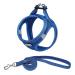 Suredoo dog harness with leash anti -train dishes reflective chest harness for small dogs pets puppies cats (lapis blue XXS) XXS lapis blue