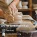 10 lbs White Pottery Clay | Low Fire Clay for Wheel Throwing & Sculpting | Made in USA | Cones 04-3 | Beginners & Advanced - Buy Online on GoSupps.com