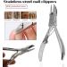 FURLOU Nail Clipper Stainless Steel Nail Cuticle Nipper Professional Nail Ingrown Pedicure Cuticle Scissor Plier Pusher Tool with Protective Cover Scissors - Buy Online on GoSupps.com