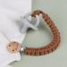 Handmade Braided Cotton Pacifier Clips for Boys & Girls - 11 Inch Holder with Wooden Clips | Fits All Pacifiers & Teething Toys | 3 Pack (PlumGrayPink) - Buy Online on GoSupps.com