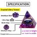 XIANNVXI Libra Amethyst Crystal Tower - Positive Energy and Luck | Spiritual Healing Gift for Libras | Meditation and Reiki - Buy Online on GoSupps.com