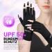 AOKITEC UV Gloves for Nails - UPF 50+ Fingerless UV Protection for Manicure & Nail Art Anti-UV Black Gloves for Skin Care & Nail Polish - Buy Online on GoSupps.com