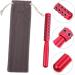 Healeved 1pc Face Firming Machine Facial Roller Eye Mini Face Roller Pink Business Card Holder Face Massager Facial Beauty Massager Face Lift Tool Ipl Red Aluminum Alloy 16.5X2cm Red - Buy Online on GoSupps.com