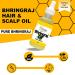 Savage Organics Bhringraj Oil - 100% Natural Hair Oil for Growth & Strength - Prevents Hair Fall - 2 Fl Oz Glass Bottle - Buy Online on GoSupps.com
