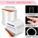 Paxcoo 2 Rolls Elastic Stretchy Bead String Cord for Clay Beads - 0.5MM Crystal Clear - Buy Online on GoSupps.com