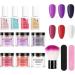 6 Colors Dip Powder Nail Kit MKNZOME 13 PCS White Purple Red Dipping Powder Starter Kit Nail Powder Nail Accessories Nail Art Set Nail Kit for Beginners Dip Manicure Kits Gift for Girls and Women ZF007 - Buy Online on GoSupps.com
