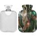 Soft Fleece Hot Water Bottle - 2L for Hot & Cold Compress - International Shipping Available - Buy Online on GoSupps.com