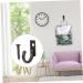 PRETYZOOM 50pcs Hook up Retro Keychain Coat Hooks Wall Hooks for Coats Hanging Hooks Furniture Wall Hanging 2.2X1.7cm Assorted Color - Buy Online on GoSupps.com