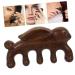 Hoement Green Sandalwood Massage Comb - Antistatic & Portable Wide Tooth Scalp Massager for Women - Buy Online on GoSupps.com