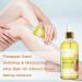 MR.A Pineapple Juice Scented Body Oil - 2 Pack | Vitamin E & Jojoba Oil for Hydration | Perfect After Shower & Massage Oil with Guasha Tool - Buy Online on GoSupps.com