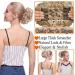 Drawstring Ponytail Clip in Comb Hair Extensions Chignon - Light Brown | Easy Up Do for Messy Curly Wavy Hair - Buy Online on GoSupps.com