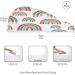 Creative Doodle Rainbow Dry Hair Cap Set | 2 Piece Quick Drying Towel & Button Headband - Super Absorbent Soft & Comfortable - Buy Online on GoSupps.com