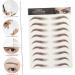 MAGICLULU 9 Sheets Waterproof Eyebrow Stickers Imitation Eyebrow False Eyebrows Cosmetics Transfer Stickers 3d 21x14.7cm Brown - Buy Online on GoSupps.com