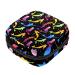 Menstruation pad bag with zipper women's napkin bag tampons collective bags for women and girls (rainbow meaner maiden pattern) Color 4