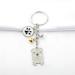 Ensianth Dog Keychain Perfect Gift for Dog Lovers | Puppy Paw Print Keyring for Dog Owners & Moms | White Pug Keychain - Buy Online on GoSupps.com