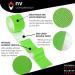 NV Compression Kinesiology Tape - 5m Elastic Muscle Support Roll for Exercise, Sports & Injury Recovery (Green) - Buy Online on GoSupps.com