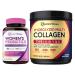 Doctor's Recipes Women s Probiotics & Multi Collagen Powder Bundle Value Pack for Vaginal Skin Hair Nail Health No Gluten Pro (60 Capsules) & Collagen (45 Servings)