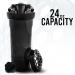 Kichly 2-Pack 24-Oz Classic Protein Mixer Shaker Bottle with Twist and Lock Protein Box Storage 700 ml (All Black & Clear/Black) Pack of 2 All Black & Clear/Black - Buy Online on GoSupps.com