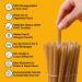 100 pcs 8.25 Veggie Straws - Biodegradable & Environmentally Friendly Drinking Straws - Buy Online on GoSupps.com