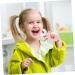Toyvian Electric Toothbrush Cleaner Brush | Children's Pink Silicone Cleaning Brush | Food-Grade Silicone Head | Full Mouth Baby Detergent | IPX7 Waterproof | 10x4.5cm - Buy Online on GoSupps.com