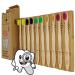 GreenMingle Bamboo Toothbrushes Medium Bristles Eco Friendly Biodegradable Organic Premium Wooden Toothbrush 10 Pack