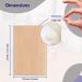 25Pcs Unfinished Basswood Sheets for DIY Crafts - 1/16 Thin Plywood for Painting, Drawing, Laser Engraving, Wood Burning - 150x100x1.5mm - Buy Online on GoSupps.com