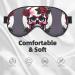 Rose Skull Print Double-Sided Eye Mask | Soft Light Blocking | Enhance Sleep Quality - Buy Online on GoSupps.com