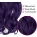 OMGREAT Halo Hair Extensions 20 Inch Curly Wavy Hidden Crown Secret Hairpiece - Deep Purple - Buy Online on GoSupps.com