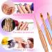 Double-Sided Nail Brush Set | Gel Nail Art Brushes & Ombre Brush Kit | 10 Heads Nail Polish Tools - Lea-shall 5PCs Double-End Brush Set for UV Gel Nails - Buy Online on GoSupps.com