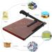 Paper Cutter Heavy Duty A3-B7  18" Cut Length Guillotine Paper Trimmer for Cardstock Wooden Base  with Safety Blade Lock&Dual Guides  12 Sheets Capacity  for Home Office Classroom School Red A 3 - Buy Online on GoSupps.com