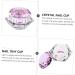 minkissy 3pcs Nail Art Crystal Cup Glass Container Nail Art Acrylic Bowl Glass Terrarium with Lid Manicures Art Cup Nail Acrylic Glass Jar Terrariums Washing Cups White Crystal Nail Powder 6.5x6.5cmx3pcs Pinkx3pcs - Buy Online on GoSupps.com