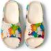 Jomix Ladies Flip-Flops - Summer Thick Sole Mules 100% EVA Soft Bathing Shoes Funny Rainbow Graffiti Sandals EU Size 40/41 - Buy Online on GoSupps.com