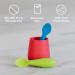 ezpz Tiny Spoon (2 Pack in Blue) - 100% Silicone Spoons for Baby Led Weaning + Purees - Designed by a Pediatric Feeding Specialist - 4 Months+ - Buy Online on GoSupps.com